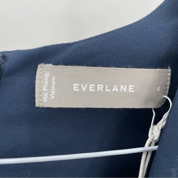 EVERLANE NWT The Structured Cotton Navy Business Casual Classic Pant Jumpsuit - Picture 10 of 12